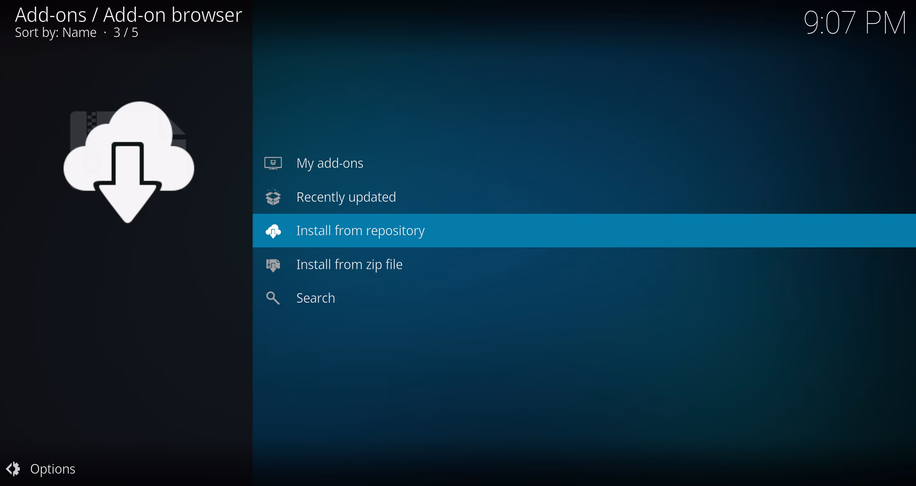 Kodi instacja z repozytorium
